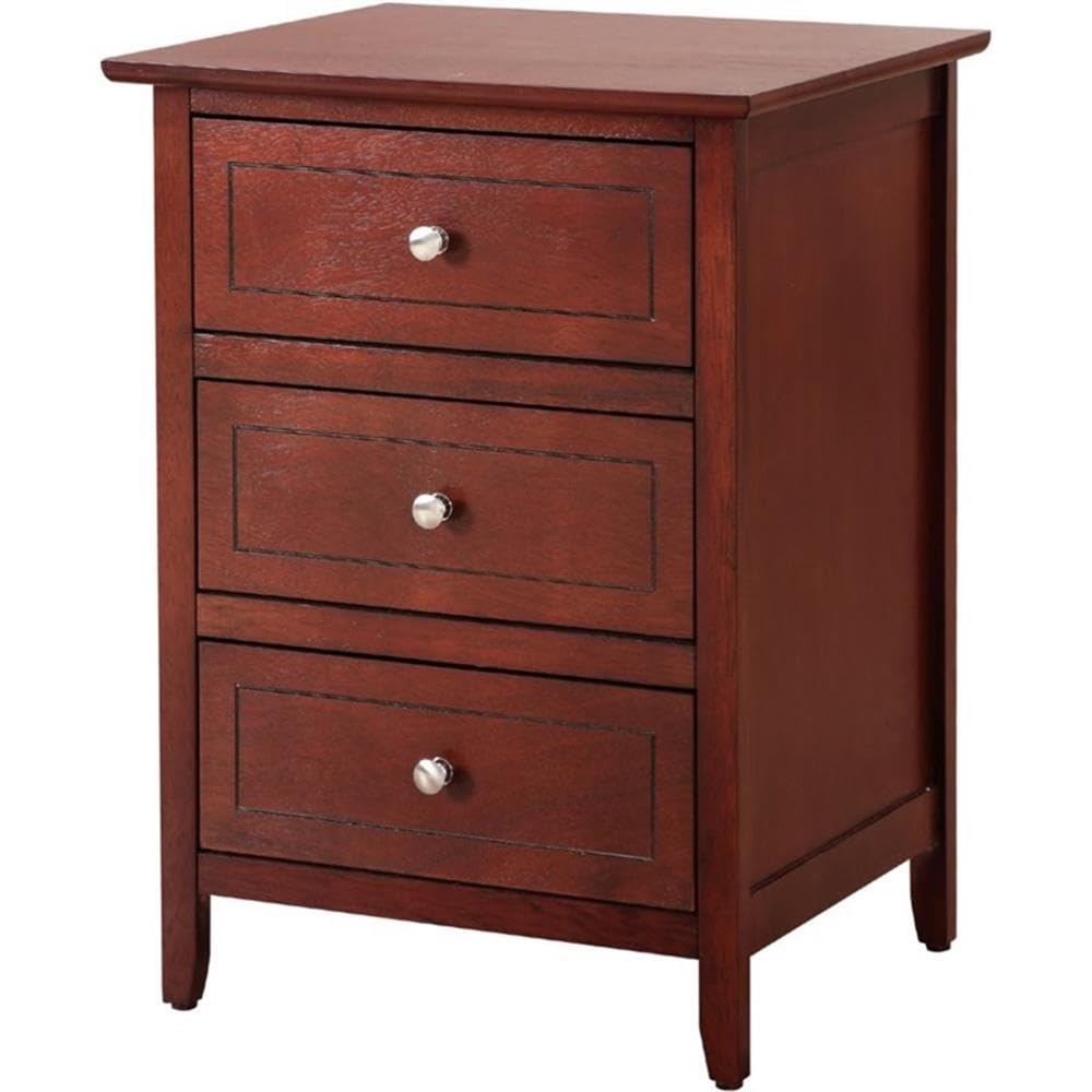 Cherry 3 Drawer Nightstand M294