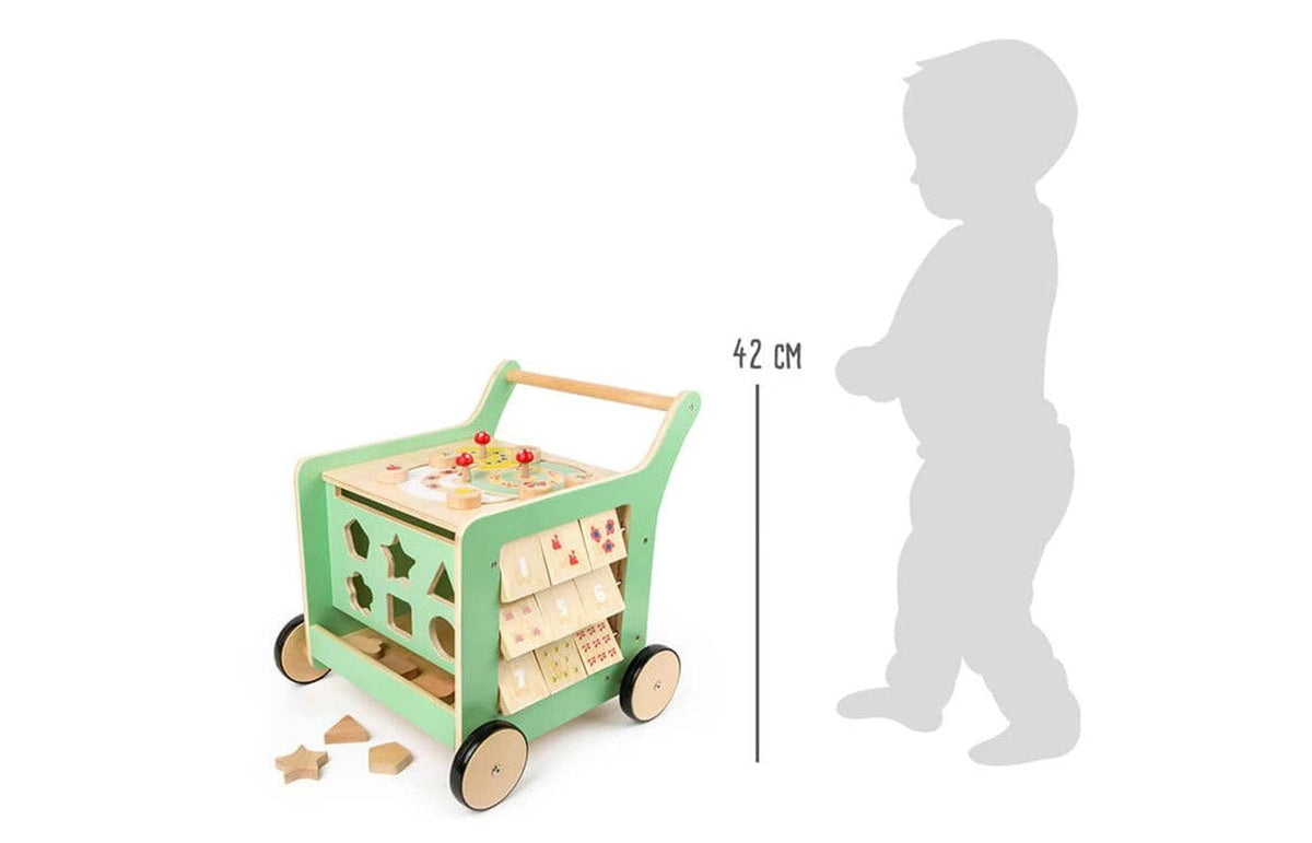 Pastel Wooden Baby Walker and Playcenter V322238