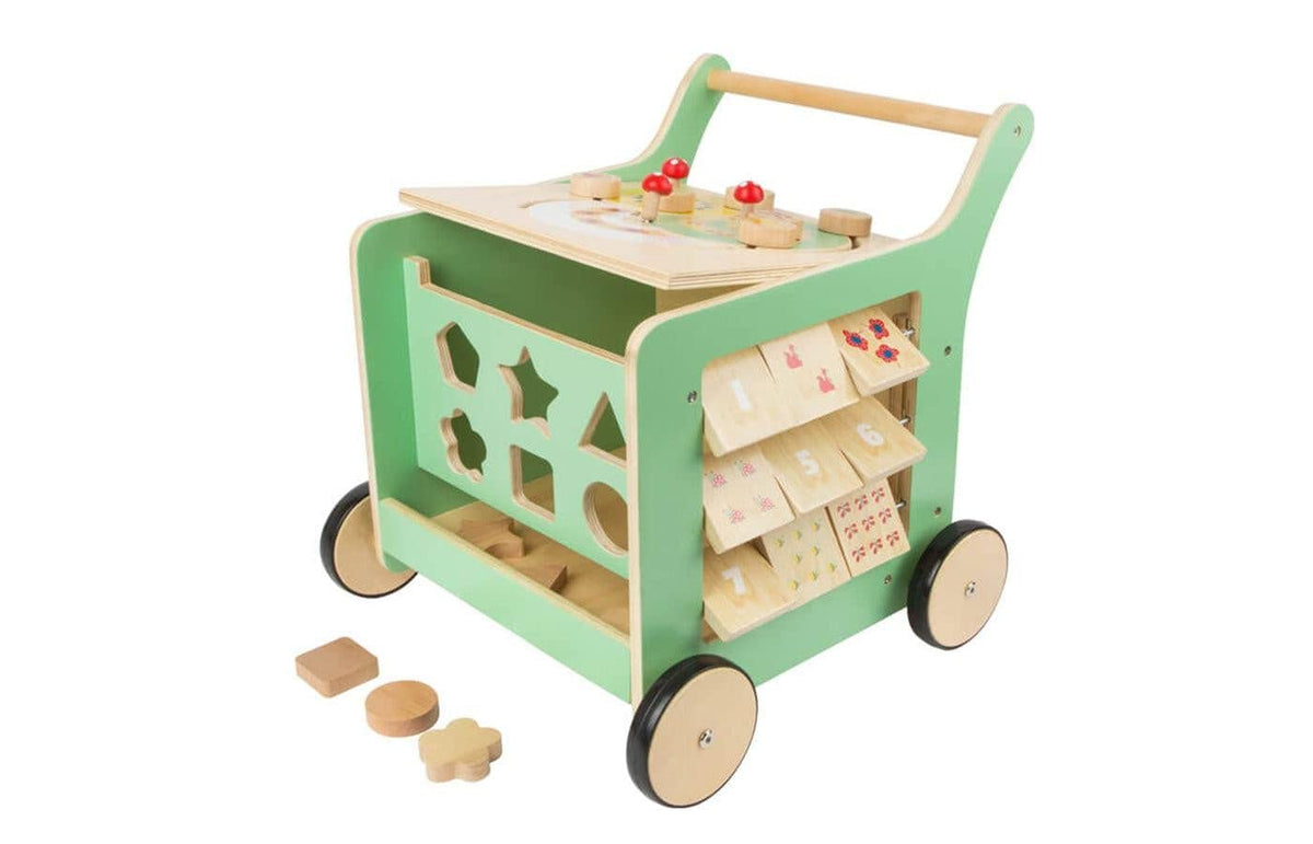Pastel Wooden Baby Walker and Playcenter V322238