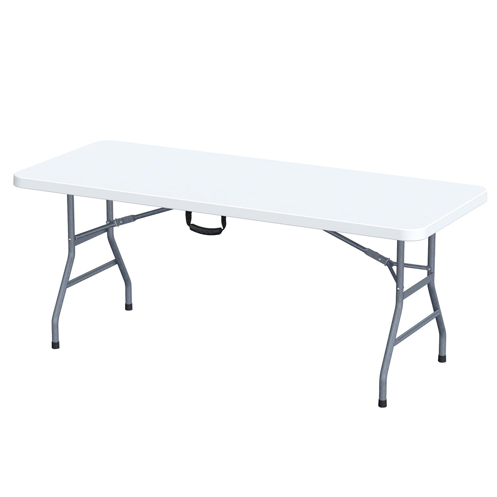 White 6 Foot Folding Multipurpose Table J71785