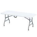 White 6 Foot Folding Multipurpose Table J71785