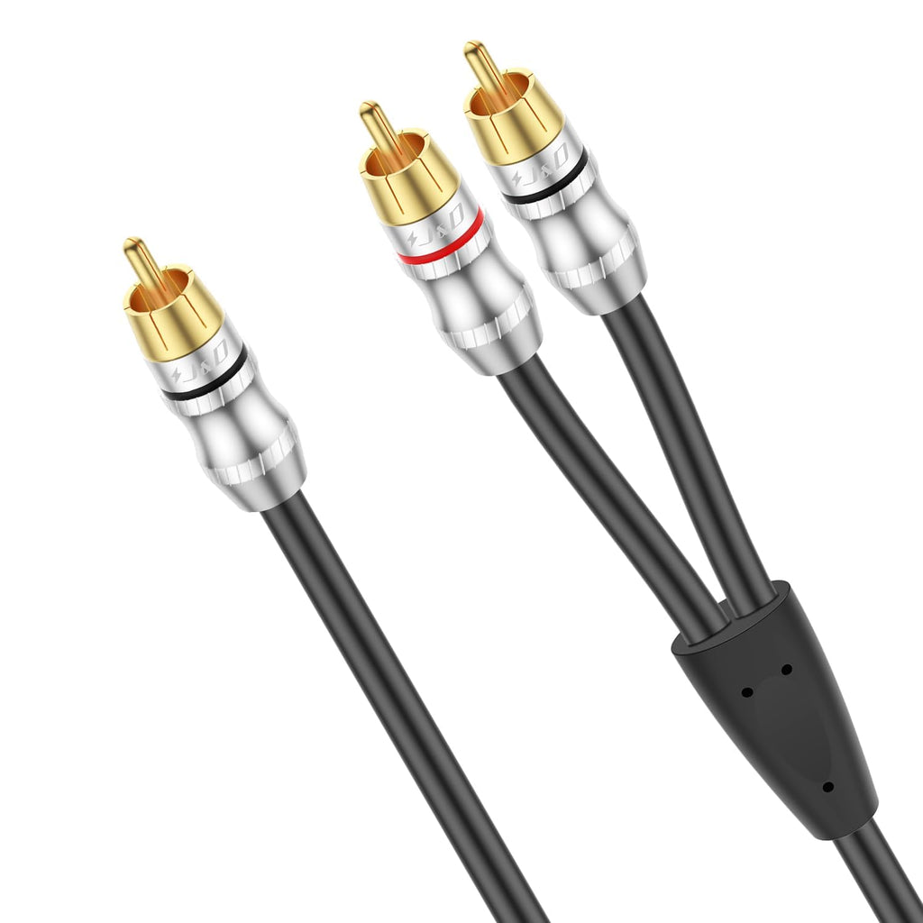 1 RCA Male to 2 RCA Male Y-Splitter Audio Cable P61894