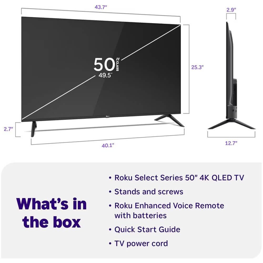 50" 4K QLED TV L613
