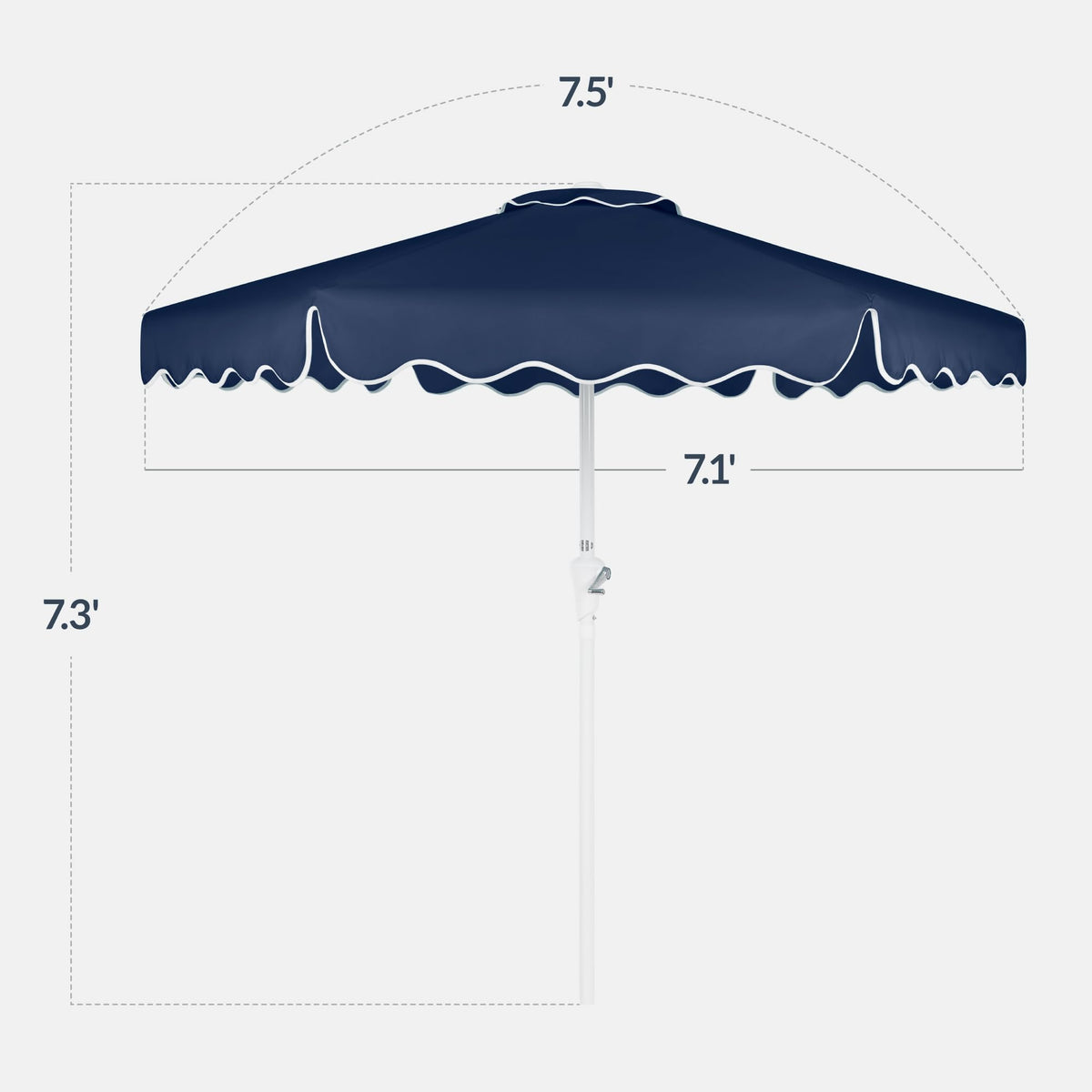 Patio Market Umbrella with Crank & Tilt N474