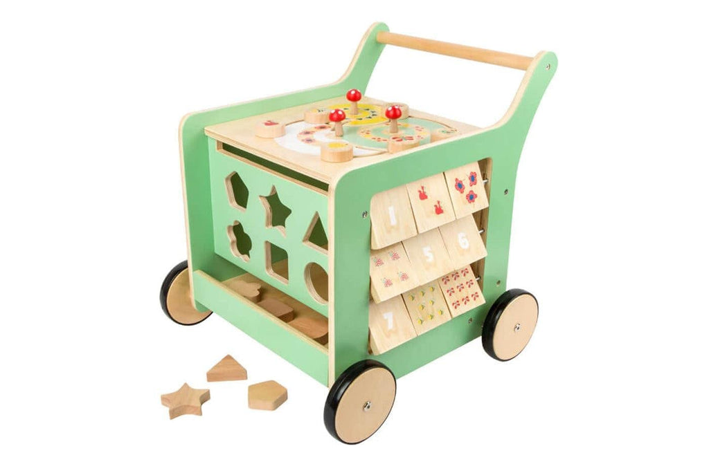 Pastel Wooden Baby Walker and Playcenter V322238
