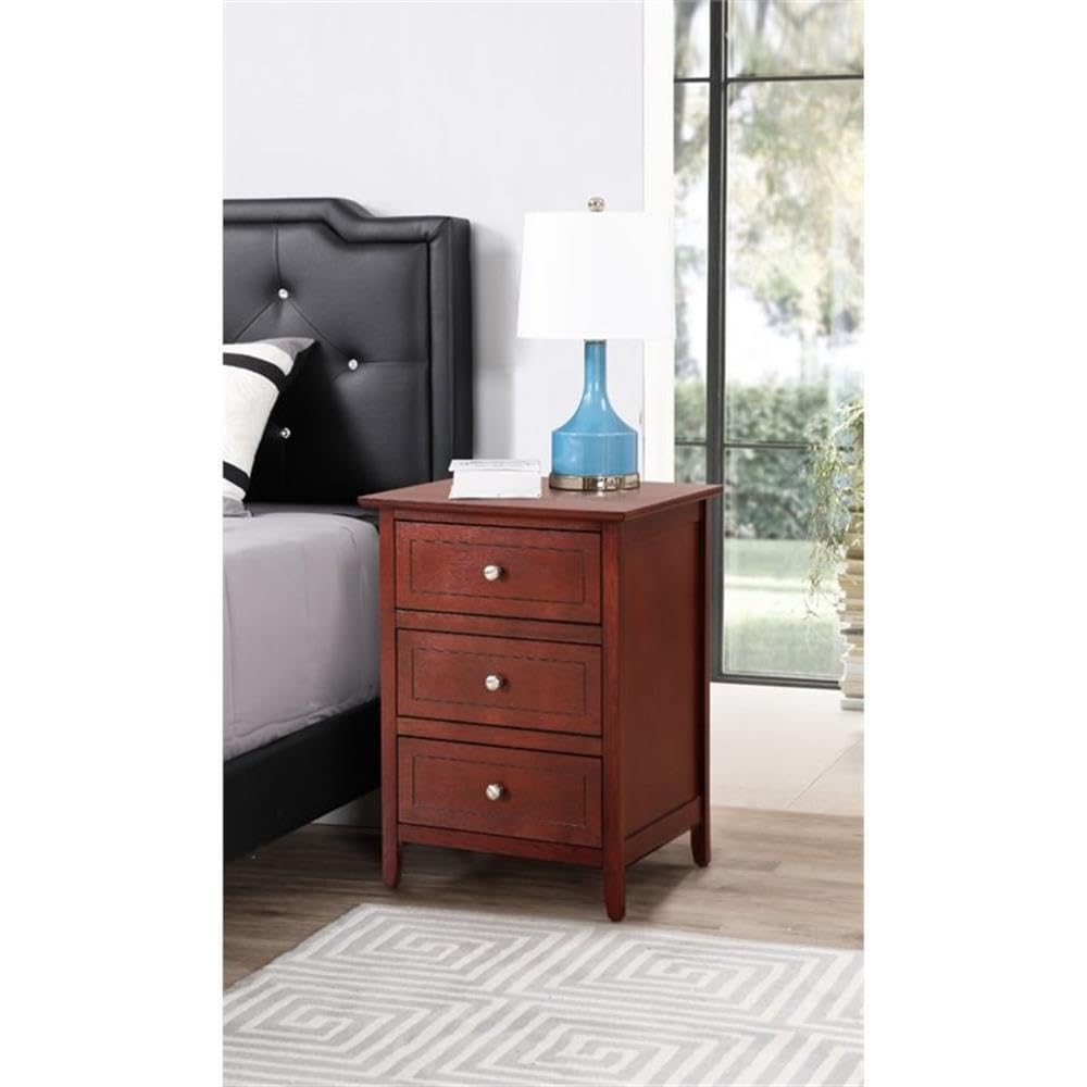Cherry 3 Drawer Nightstand M294