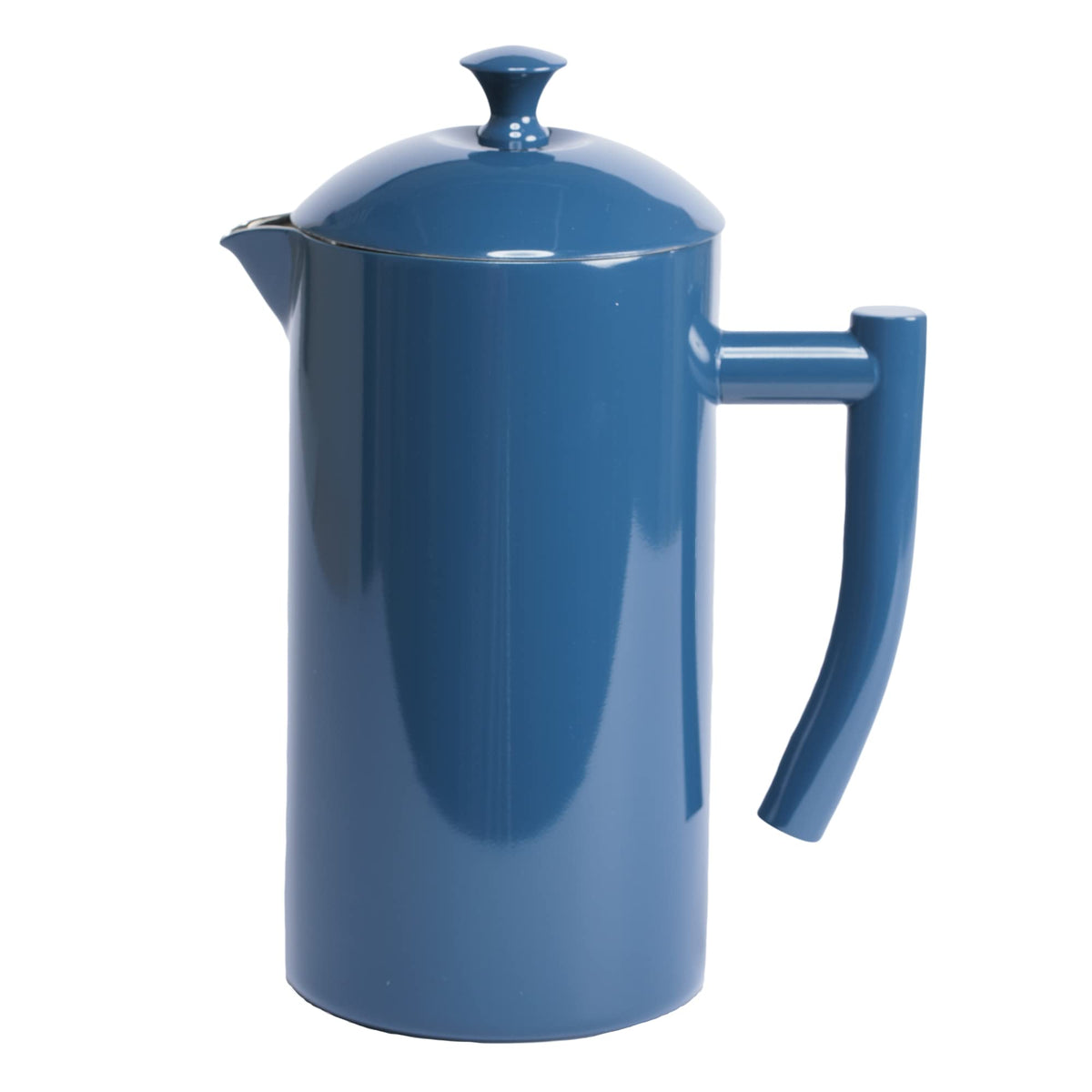 Double-Walled Stainless Steel French Press Coffee Maker, Navy, 34 fl oz O720513