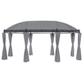Gazebo with Curtains, Party Tent, Canopy Tent, 204.7"x137.4"x100.4" Anthracite V741