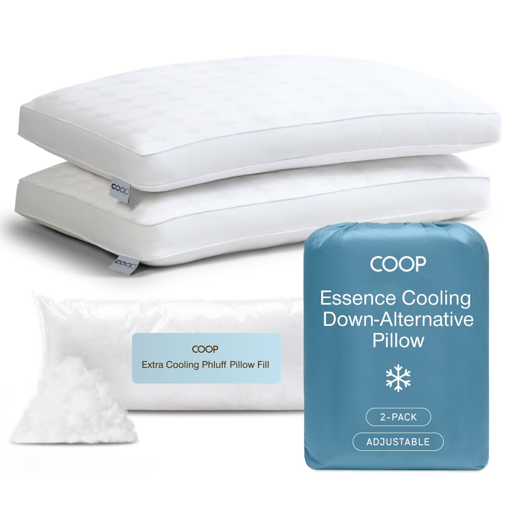 Queen Size Cooling Down Alternative Pillows Set of 2 A333