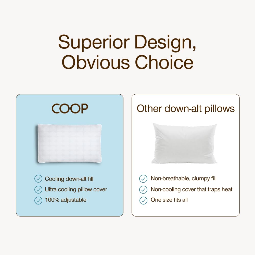 Queen Size Cooling Down Alternative Pillows Set of 2 A333
