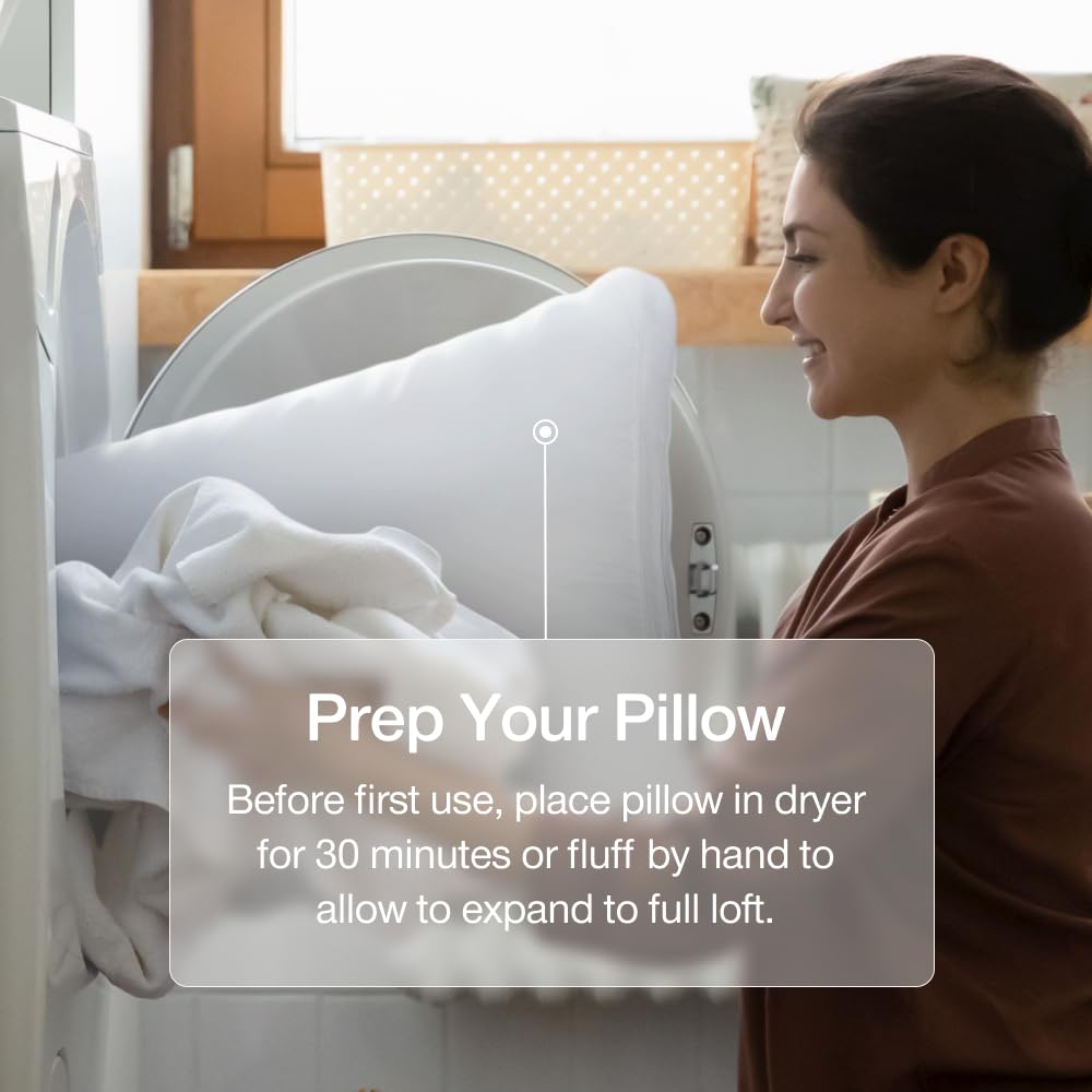 Queen Size Cooling Down Alternative Pillows Set of 2 A333