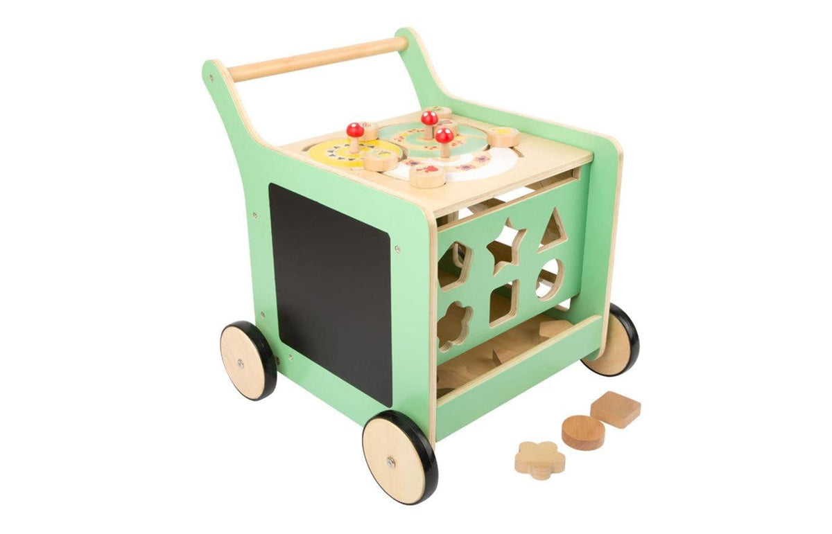 Pastel Wooden Baby Walker and Playcenter V322238