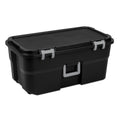 22 Gallon Black Wheeled Plastic Storage Trunk K36553