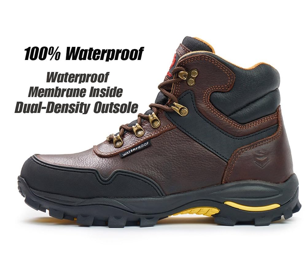 6 Inch Waterproof Leather Work Boots J91598