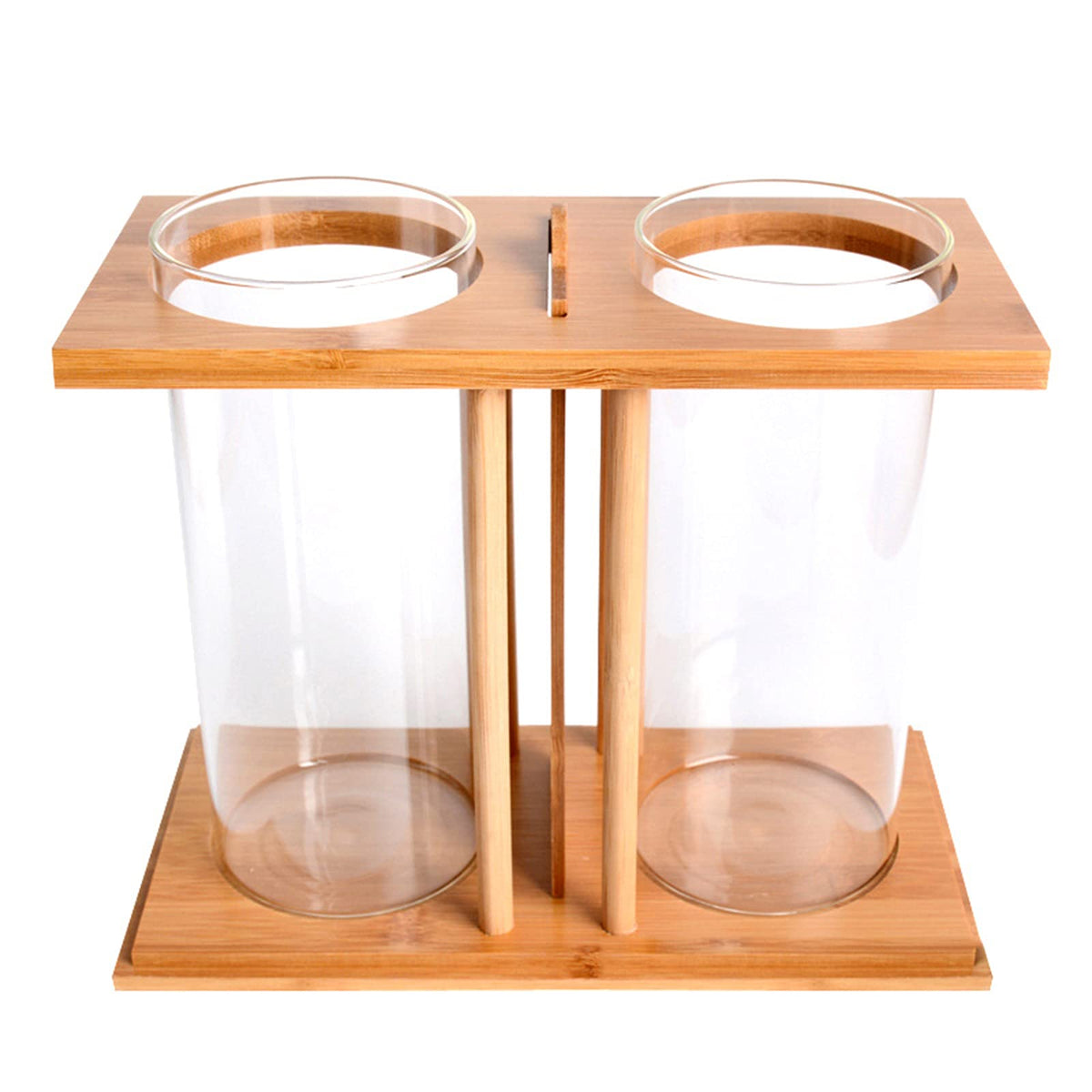 Bamboo Desktop Aquarium with LED Light D349