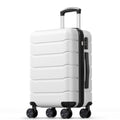 20 Inch White Hard Shell Carry on Luggage W8134