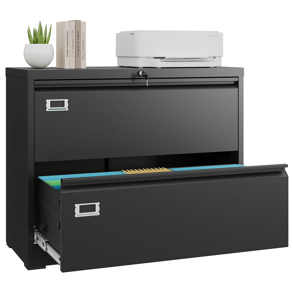 2 Drawer File Cabinet with Lock O25365