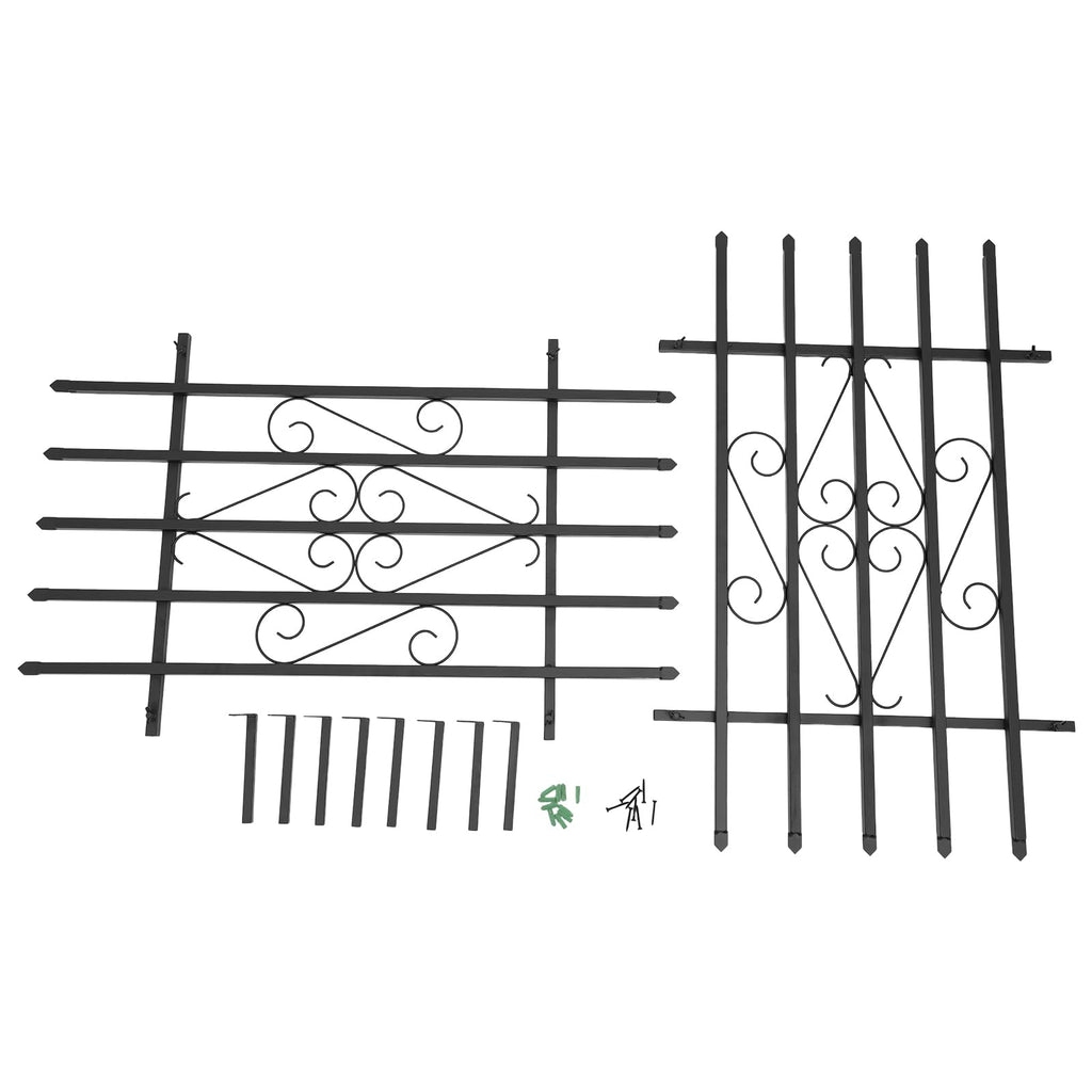 Window Security Bars Rust Resistant 24 x 36in R371450