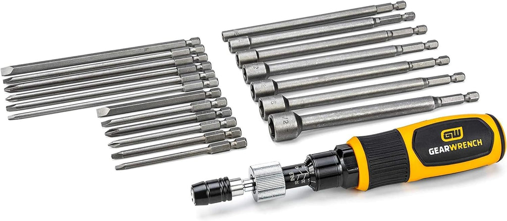 20 Pc 1/4" Drive Torque Screwdriver Set C592450