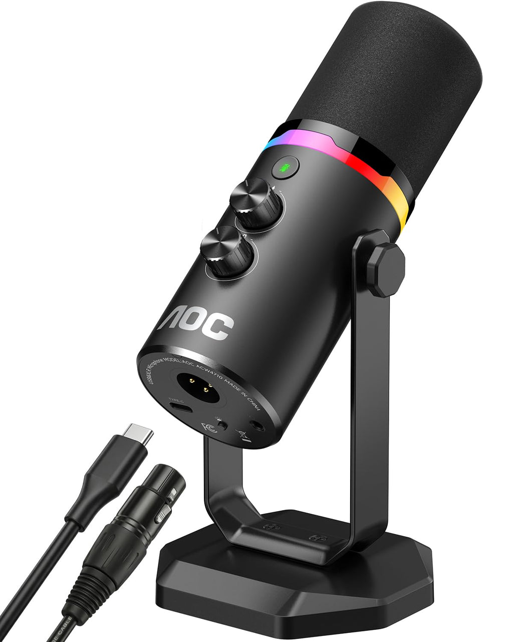 USB/XLR Dynamic Microphone with Desk Stand E59180