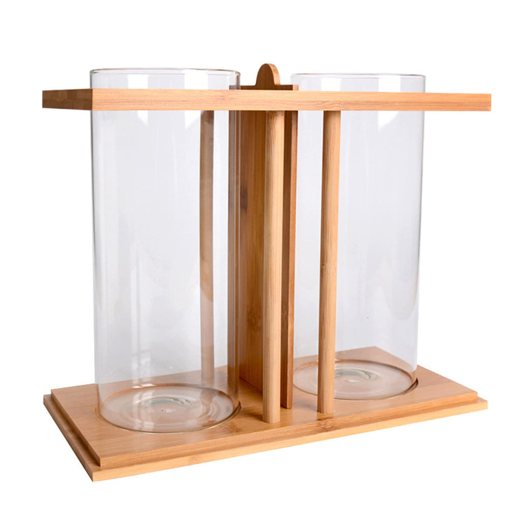 Bamboo Desktop Aquarium with LED Light D349