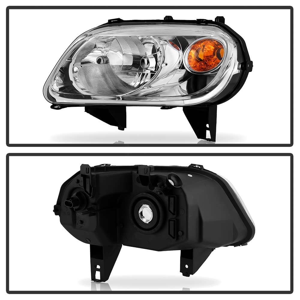 Chrome Headlights Replacement Set Driver + Passenger Side B6187