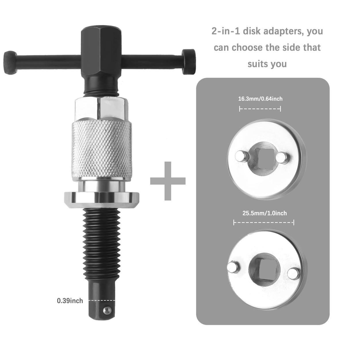 Chrome-Plated Steel 5PCS Brake Caliper Compression Tool Set P67772