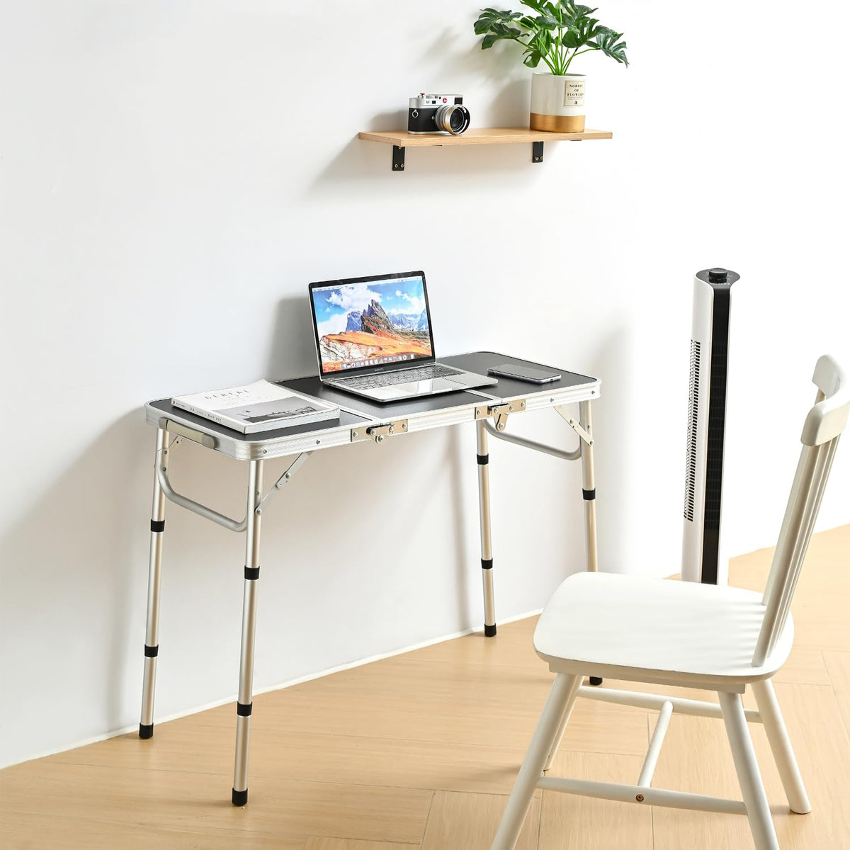 3ft Folding Camping Table with Storage Net J797