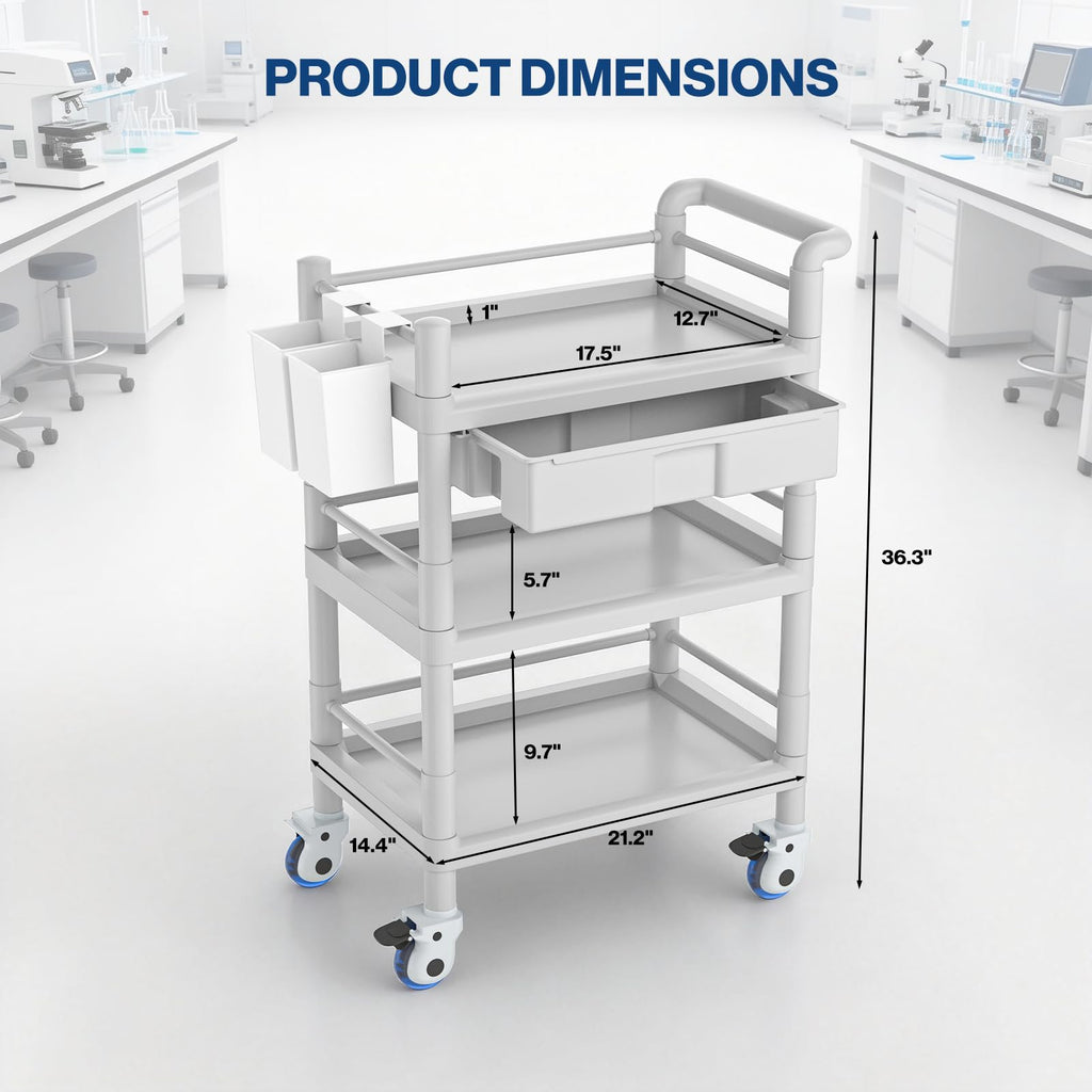 Medical Mobile Trolley Cart 3 Tier K6697