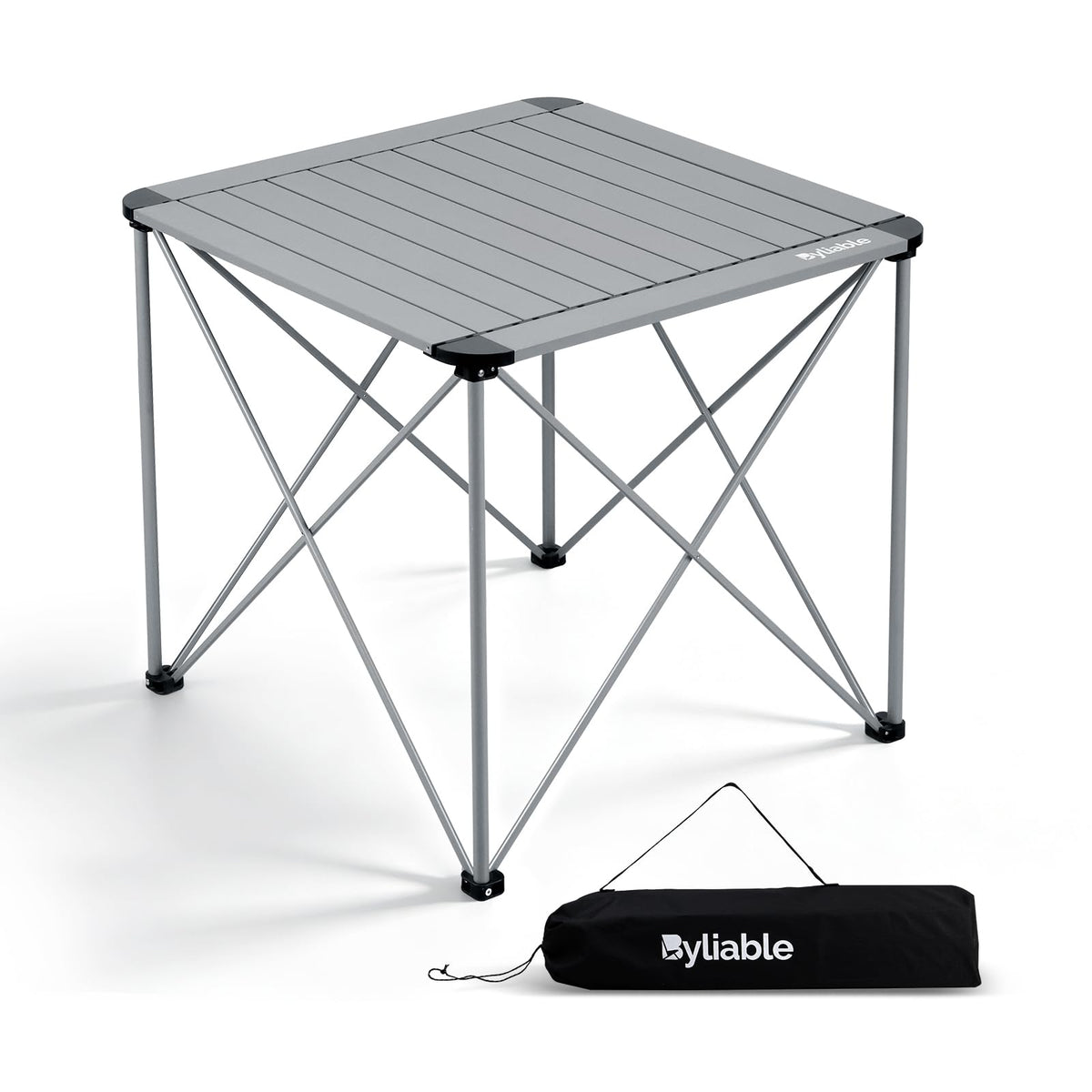 Camping Square Folding Aluminum Table L578536