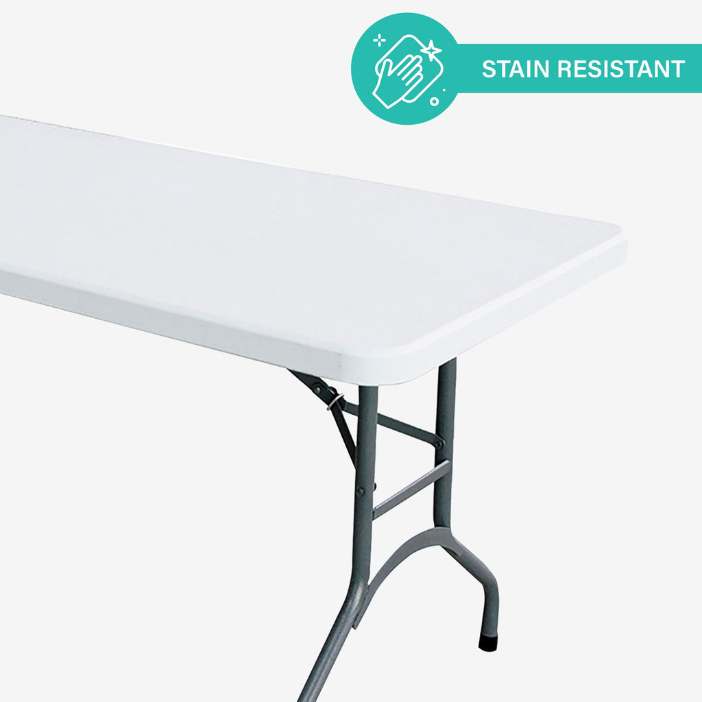 White 6 Foot Folding Multipurpose Table J71785