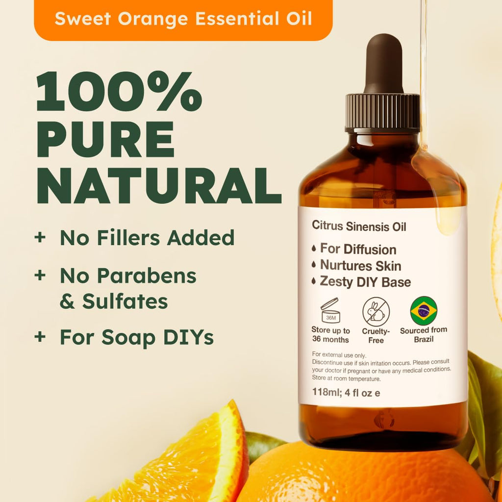 Lavender & Orange Essential Oil Set 2x4 fl oz B2766