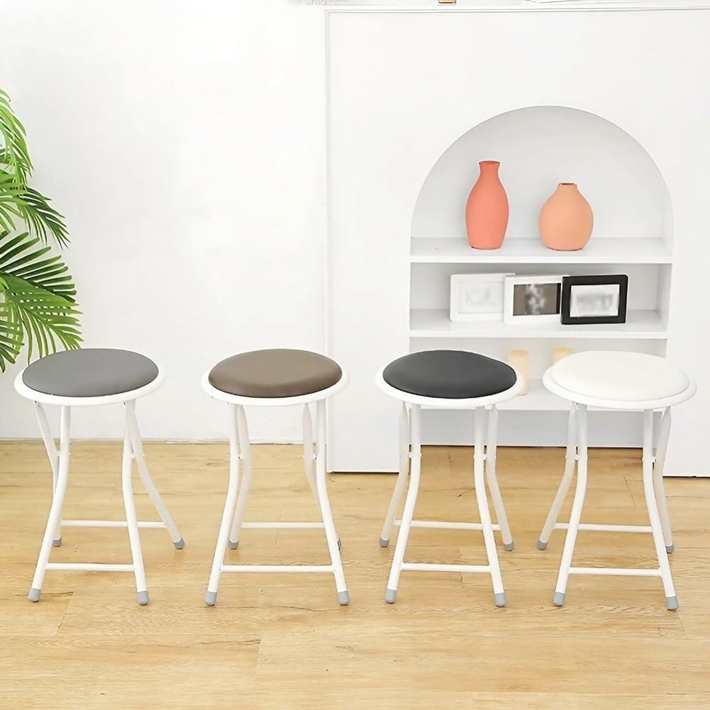Folding 18in Round Padded Bar Stool Z9007