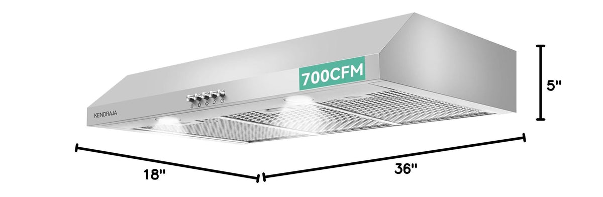 36 Inch 700 CFM Stainless Steel Under Cabinet Range Hood P254059