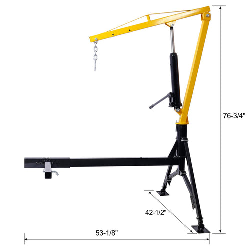 1000 Lbs Hydraulic Truck Crane P899