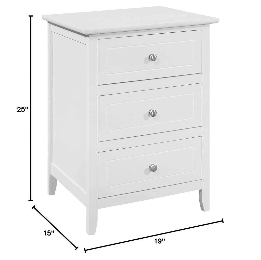 Cherry 3 Drawer Nightstand M294
