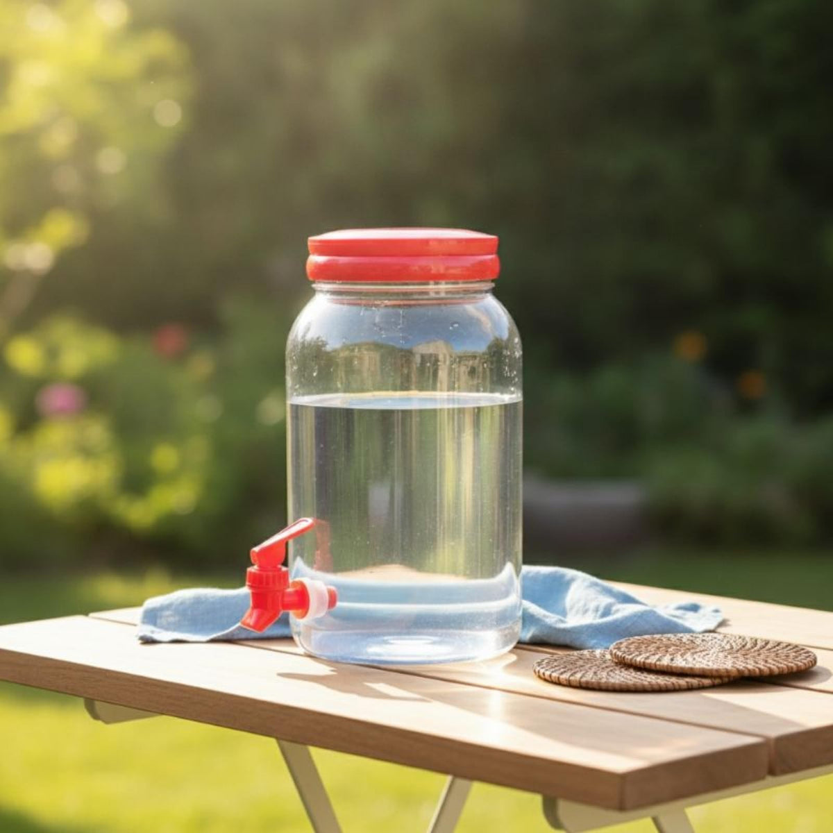 Clear 3.8L Beverage Dispenser with Spigot W775