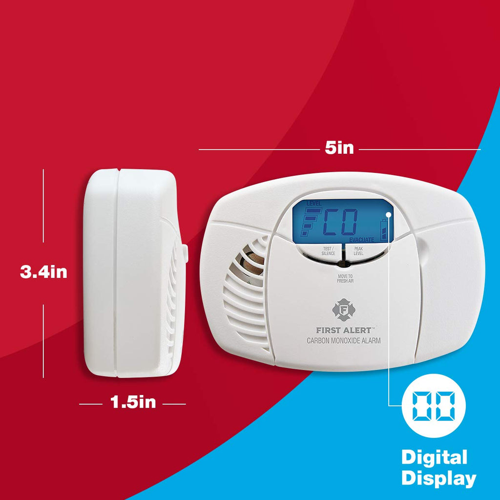 Battery Carbon Monoxide Alarm with Digital Display M800440