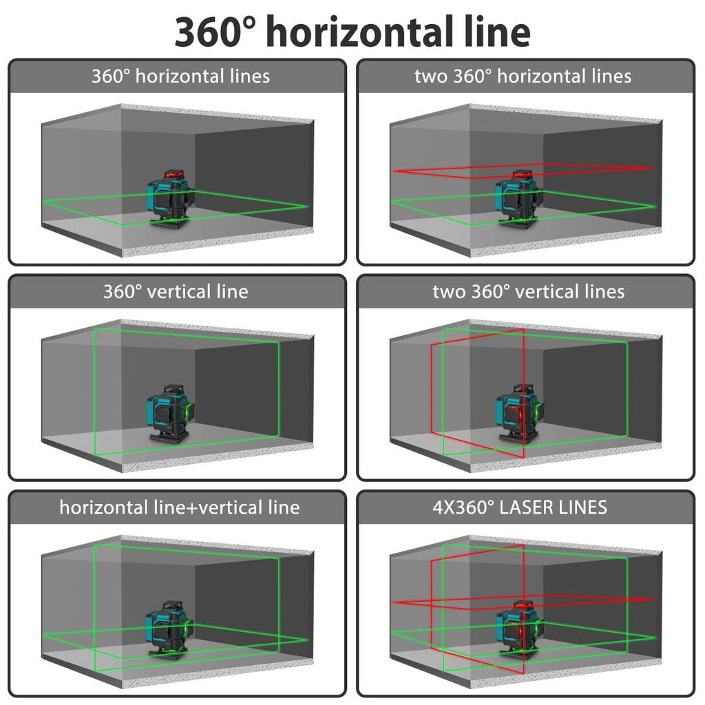 16 Lines 4x360 4D Cross Line Laser G816949