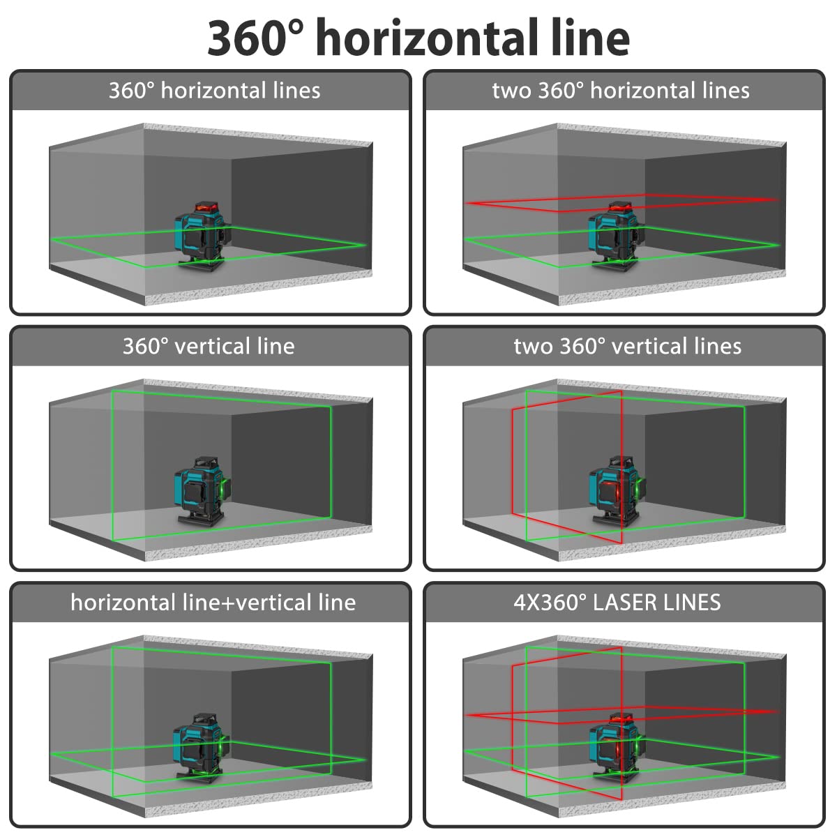 16 Lines 4x360 4D Cross Line Laser G816949