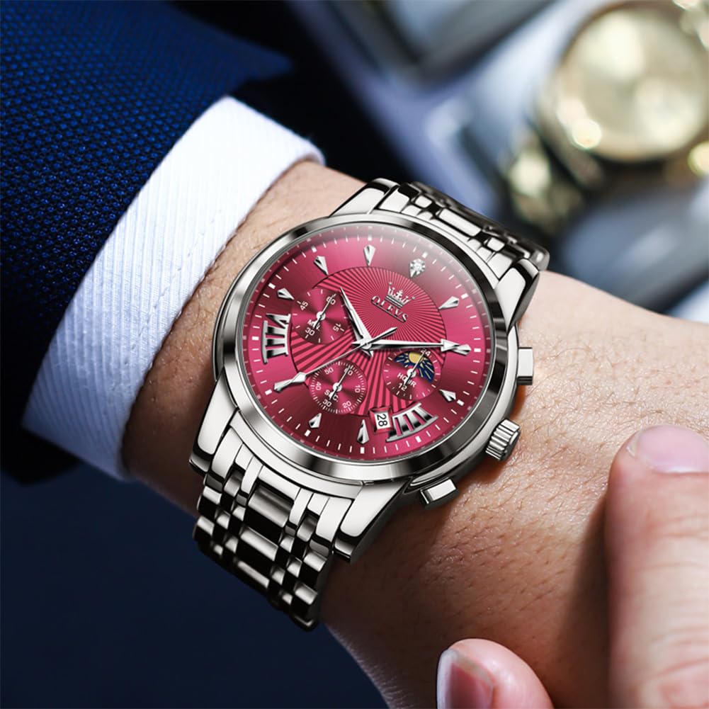 Men Dress Chronograph Stainless Steel Watch X62921