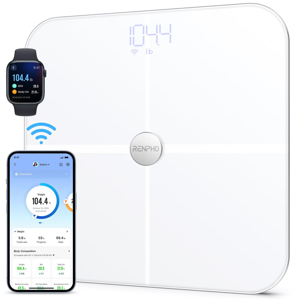 Wi-Fi Bluetooth Smart White Body Composition Scale D677819