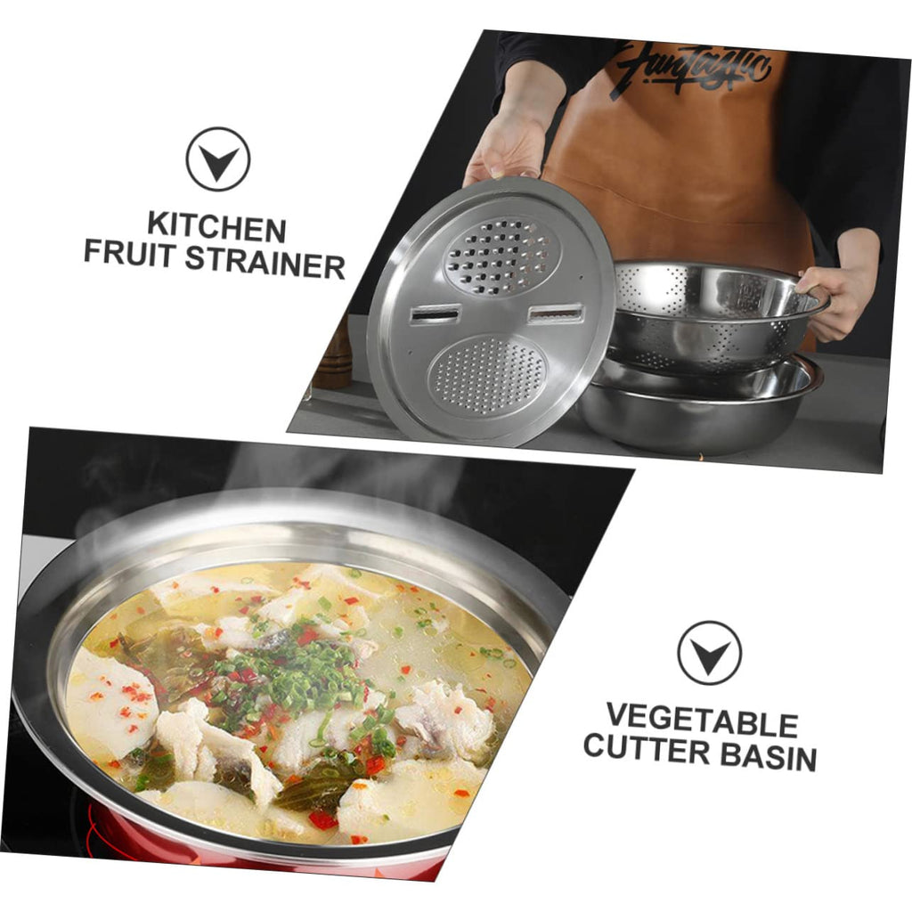 Metal Vegetable Washing Basket Strainer Bowl I269099