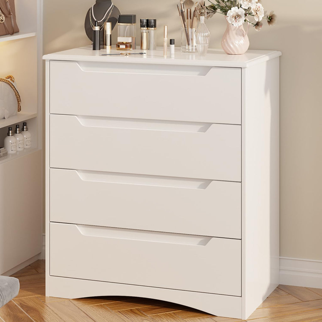 White 4 Drawer Dresser Z8188