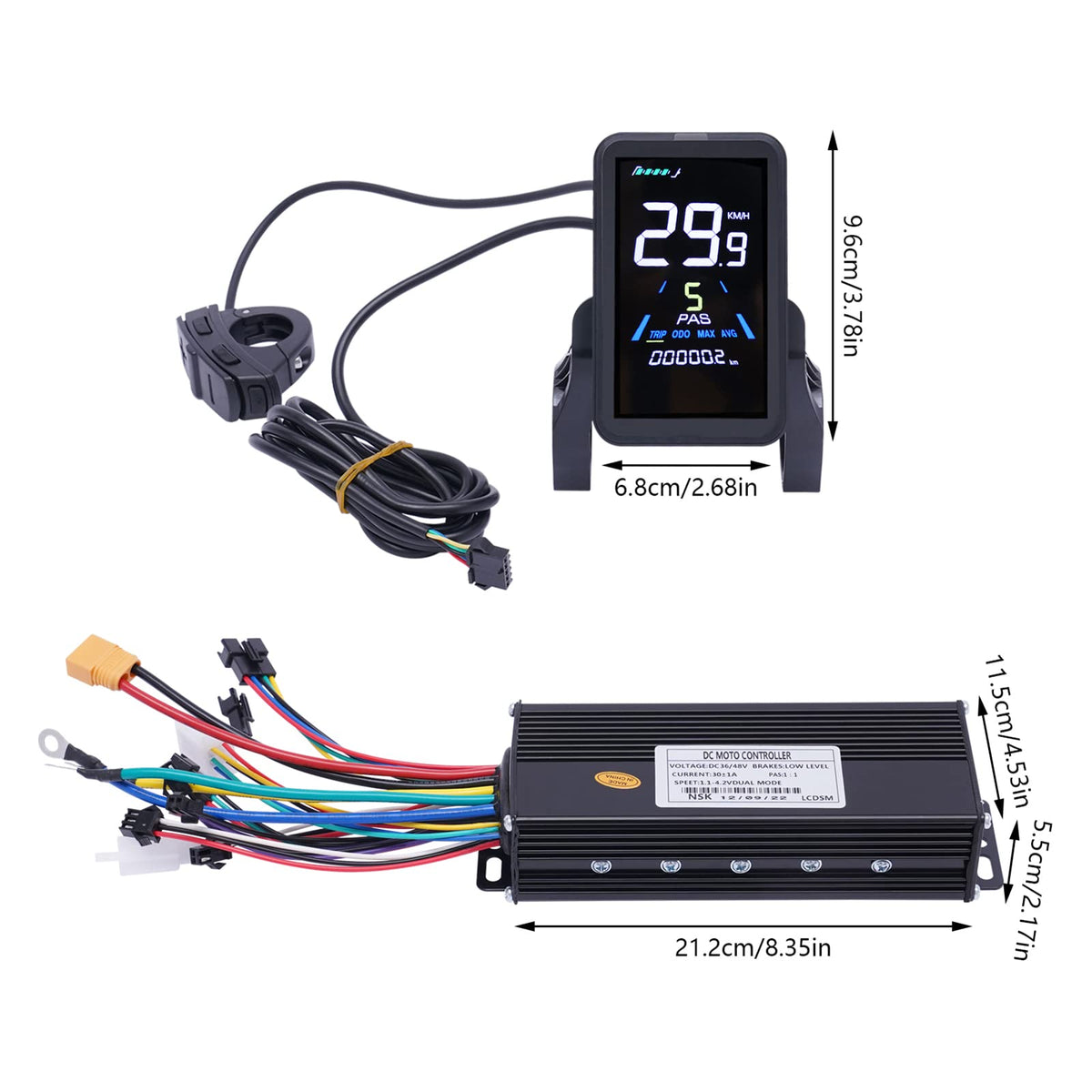 28"/29" Rear Wheel 48V 1000W Electric Bike Conversion Kit with LCD Display U9507