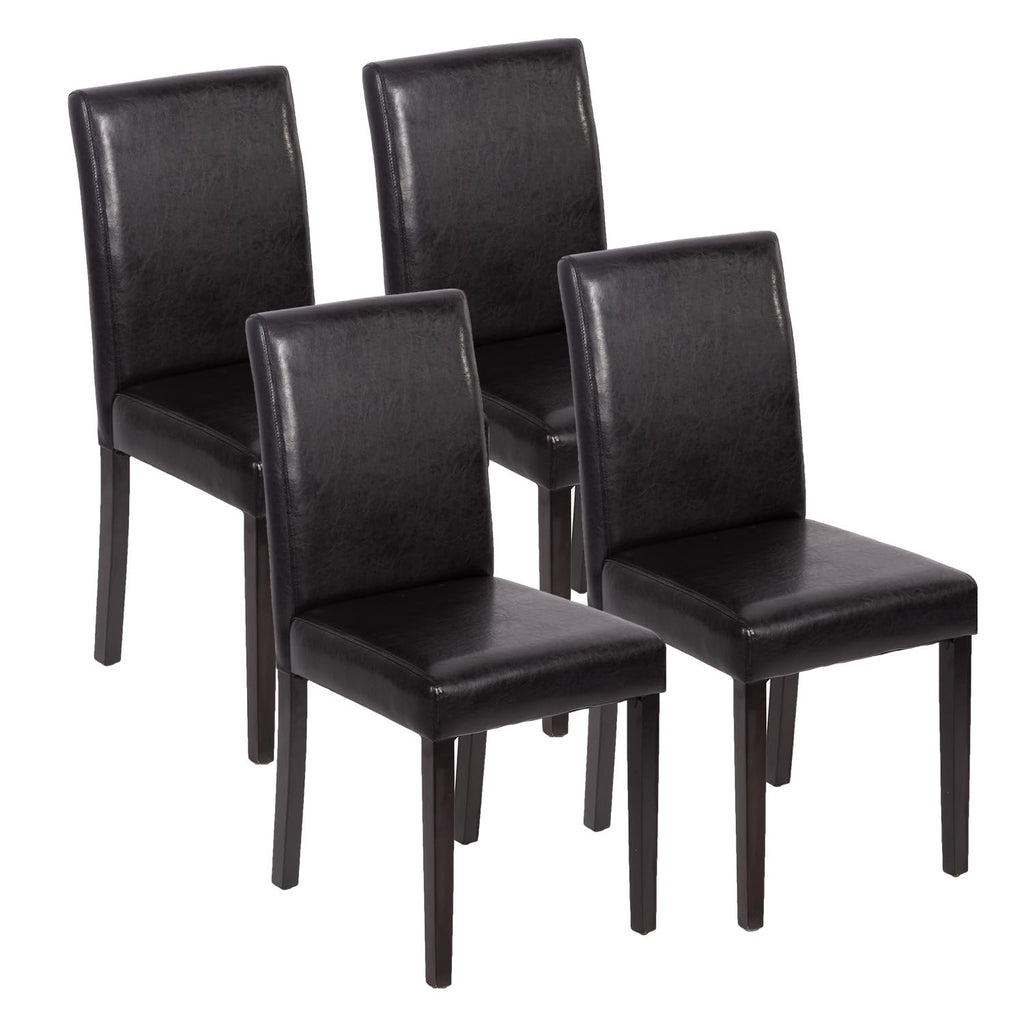 Black Set of 4 Upholstered Dining Chairs R69032