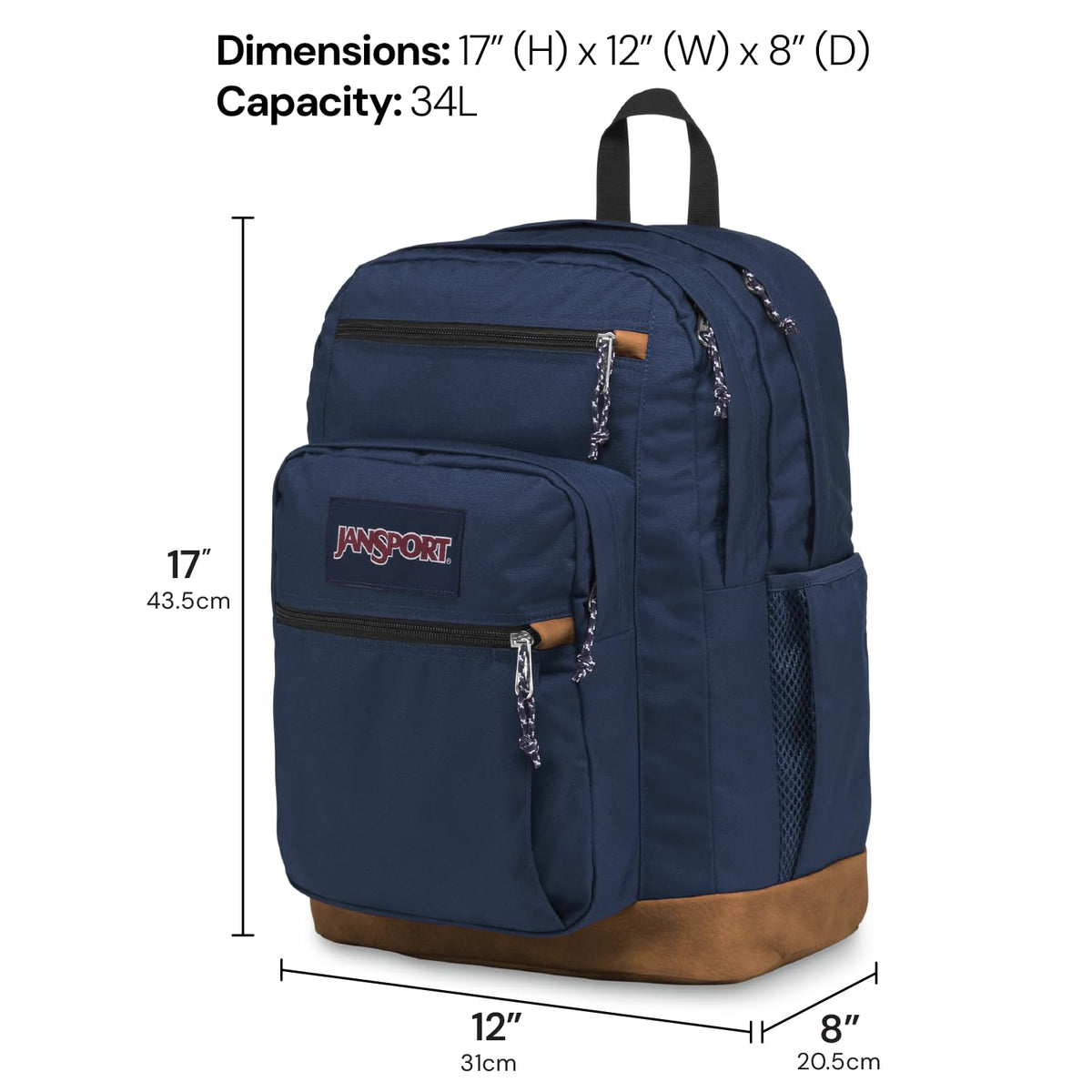 Black 15-inch Laptop Backpack with 2 Compartments Y600