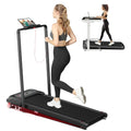 2 in 1 Folding Treadmill with Handle Bar G859277