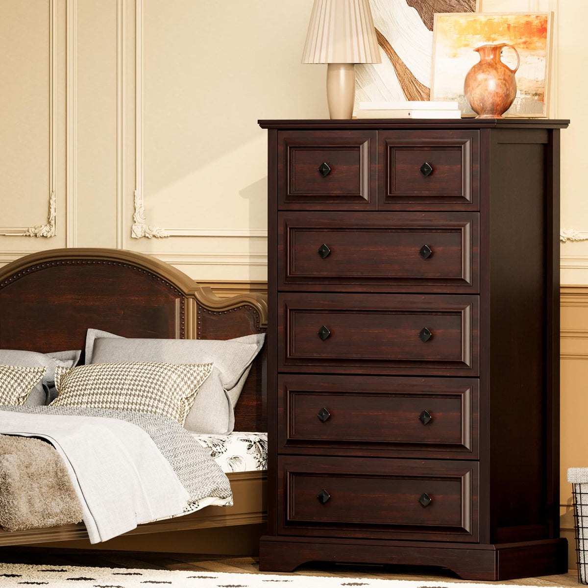 6 Drawer Cherry Dresser W459558