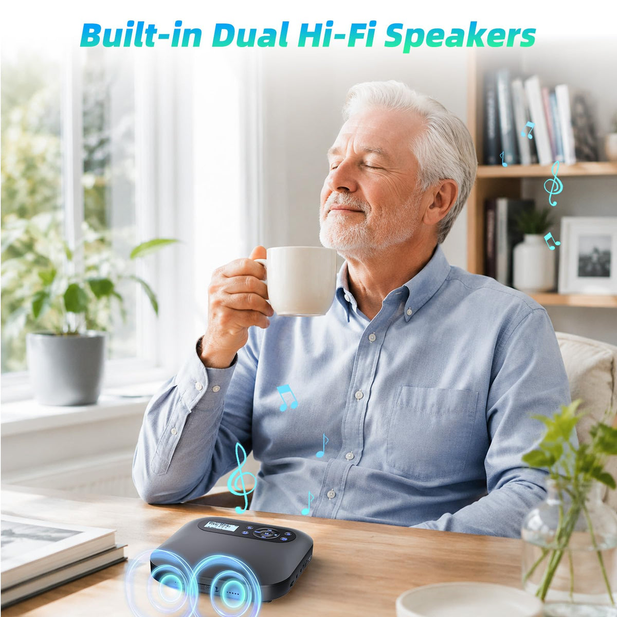 Portable CD Player with Bluetooth M3814